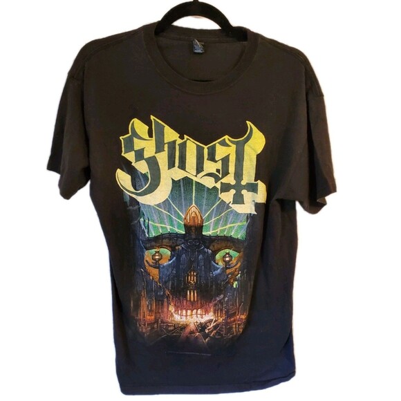 GHOST Unisex M Black Meliora Band T-Shirt Shirt Black To The Future 2015 - Picture 1 of 5